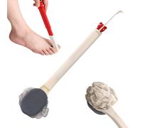 Bath Brush Long Handle for Shower | Bath Back Brush Shower with Long Handle,Double-Sided Scrubber for Legs Neck Shoulders Men Women Use at Home Dormitory Apartment