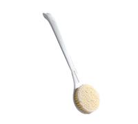 Bath Brush, Long Handle Soft Bristle, Back Cleaning Tool, Suitable for Bathroom, No Need for Help When Taking A(White)