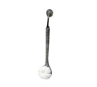 Bath Brush,Long Handle Two-in-one Head,Back Cleaning,(with Hook),Suitable for Different People(Black)