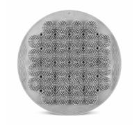 Bath Brush, Rubber, Manual Use, Large Round Silicone Scrubber Grey | Textured Surface, Massage Shower Pad, Post Workout Wash, For Users