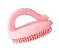 Bath Brush Silicone Handheld Scrubber for Infants Pink | Portable Design, Gentle Touch, Massage Effect, Suitable for Showers and Daily Cleansing, Comfortable to Hold