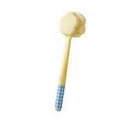 Bath Brush, Soft Bristle Double-Sided Bath Brush, Two-in-one Back Brush, Long-Handled Back Scrubbing Tool(Yellow,Style2)