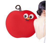 Bath Brush with Suction Cup, Arm Cleaning Brush, Cartoon Apple Shape Bath Brush, Back Brush for Shower, Silicone Exfoliating Brush for Bath, Body Travel, for Shower, Back Scrubber, Exfoliating