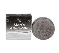 Bath Bubble & Beyond Men's All-In-One Hair & Body Shampoo Bar Gift Boxed 50g (Black - Vetiver)