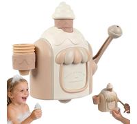 Bath Bubble Ice Cream Maker Bath Toy, Ice Cream Foam Machine Car Baths Toys, Childre Ices Creams Maker Bubble with Strong Suction, for Preschoolers Children 3-6 Years Old Home Bathroom Tub Shower Room