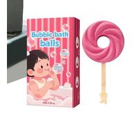 Bath Bubbles for Adults - Cute Lollipop Shape Salt Ball | Scented Bubble Bath Ball | for Women Mom Men Grandma Girls Youth Family Home Travel