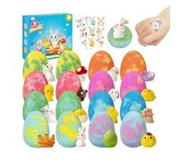 Bath Bubbles with Toys,Relaxing Bathing Shower Fizzies - Fun Bath Balls - for Party Favors Basket Stuffers Easter Egg Fillers Travel Vacation Apartment Bathroom Holiday Birthday