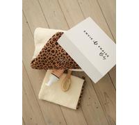 Bath Cape & Mitt Gift Set, ENVIE DE FRAISE ecru