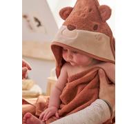 Bath Cape + Mitt, with Recycled Cotton, HEDGEHOG rust