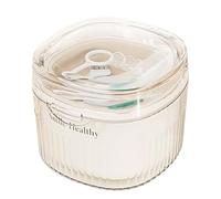 Bath Case Clear Appliance Cleaning Box Safe Seal Denture Box for Braces