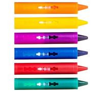 Bath Crayons for Toddlers, Non-Toxic and Washable Baby Bath Toys, Creative Drawing Fun for Bath Time, Ideal for 1 Year Old, Mess-Free Toddler Toys for Bathtub, Tiles and Porcelain - 6 Color Set