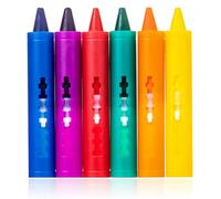 Bath Crayons, Pack of 6 Bath Crayons Kids Bath Toys Set, Colourful Bath Toy, Mess-Free Shower Toys, Easy to Clean and Washable Bath Pens with Six Bright Colours, for 3+ Year Olds Kids, Multicolor
