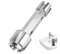 Bath Drain Wrench - 6.1" Tub Drain Remover - No Installation | Ergonomic Double Ended Drainage Wrench with Equal Ease Removal Tool