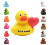 Bath Duck - Personalised (Heart Balloon Duck)