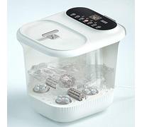 Bath Electric Massager with Colorful Atmosphere Lights,Calf Foot Shower Surfing Deep Kneading,with Independent Medicine Box Device Relieve Stress Fatigue