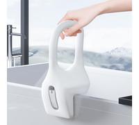 Bath Entry Aid for Seniors - Bath Entry Aid Made of PE Blow Moulded Material with Attachment No Drilling Required Handle Bar for Tub Edge with Rubber Pad for Seniors, Pregnant Women, Children