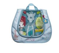 Bath Essentials Set - Baby Thermometer, Brush, Comb, and Toys