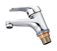 Bath Faucet for Sink - Bathroom Water Mixer Tap for Basin Washing Control | Stainless Steel Body with Ceramic Valve Core, Single Handle Hot Cold Adjustment Fixture for Vanity Use 550g