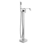 Bath Faucet Freestanding Waterfall Bath Faucet with Hand Shower Brass Bath Faucet Bathtub Shower Faucet Rhythm, Chrome