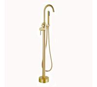 Bath Faucet, Single Handle Hot & Cold, Brass G1/2 Connector, Shower Faucet in Brushed d, ry Bathtub Tap for Modern Bathrooms
