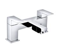 Bath Filler Mixer Tap Bathroom Square Dual Handle Tub Level Faucet
