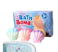 Bath Foam with Cleaning Salt Ball in the Shape of a , 6 Pieces Bath Bombs for Women, Mothers, Wives, Grandmothers, Girls, Teenagers, Home & Travel