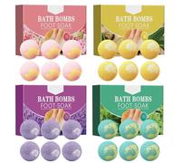 Bath Foot Bombs | Bubble Bath Bombs Set | Fizzy Bath Bombs Assortment, Bubble Bath Fizzy Kit, Bubble Bath Bombs Pack, Designed to Evoke Serenity and Renewal for Your Feet