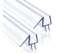 Bath Glass Door Retaining Strip, 7-9mm, PVC, 100cm Straight Linear, 2-Piece, Applicable to All Kinds of Shower Room, Bathroom Glass Sliding Door