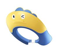 Bath Hat For Babies - Adjustable Dinosaur Shape Soft Shower Hat | Bathing Protection, Visor Head Eye Ear Shampoo Caps For Kids Ages 6 Months And Up