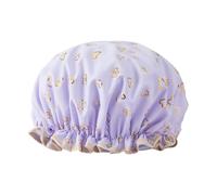 Bath Hat With Double Layer Shower Caps For Keepings Hair Dry During Baths