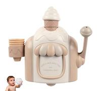 Bath Ice Cream Foam Maker, Bubble Ice Cream Maker Bath Toy with Powerful Suction, Wall-Mounted Fun Bathtub Bubble Maker for 3 4 5 6 7 8 Years Old Kids, Gift for Little Boys and Girls(Pink)