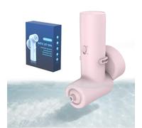 Bath Jets for Tub, Cordless IPX7 Rechargeable Bath Jet or Bubble Modes, Impact Force 65 kPA, Portable Bathtub Accessories for Home Spa, Adjustable Speed Full-Body Relaxing (Pink)