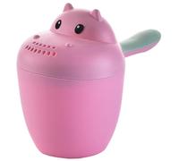 Bath Jug for Baby Washing, 5.5x2.8" Cartoon Hippo Baby Bath Rinse Cup with Non Slip Handle, SplashProof Rinse Cup Perfect for Toddler Hair Washing