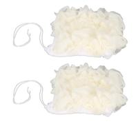 Bath Loofah Sponge, 2 in 1 Wash and Showerball Soft Mesh Shower Puffs Exfoliating Loofa for Women & Men Bath Accessories Cleaning Tool