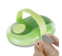 Bath Massage Brush - Scrubber with Soap Dispenser, Deep Cleansing Body, Comfortable Grip Handle, Silicone Skin Care Tool, Bathroom Accessory for Teens Boys Girls Shower Spa