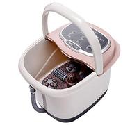 Bath Massager, Pedicure Foot Bath Tub with 4 Motorized Massage Balls 2 Maize Rollers,Water Shower Adjustable in Angles,Red Light,Relieve Stress