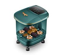 Bath Massager with Fast Heating,4 Maize Massage Rollers Foot Soaker Tub,Time-Settable Digital Temp Control Foot Soaker with Red Light,Feet Stress Relief