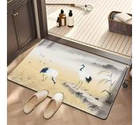 Bath Mat 160x230cm, Quick Dry Bathroom Mat, Fast Absorption Bath Mats for Bathroom Accessories, Non-Slip Thin Rug Bathmat Bath Matt Floor Washable Carpet for Toilet Shower Kitchen Decor Oriental 5-763
