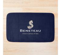 Bath Mat 20 x 31 in - Beneteau Sailboat Theme, Non-Slip Backing, Machine Washable Polyester Rug, 49x80 cm - Ob-FG-RedBSBhMt1-4819258179.8458