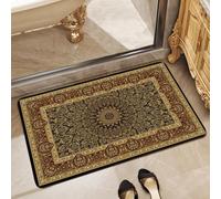 Bath Mat 40X60Cm Brown Retro Super Absorbent Non Slip Bathroom Mat Quick-Drying Kitchen Door Mats Washable,Simple Kitchen Door Mats,For Home, Bedroom, Bathroom,Toilet
