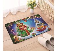 Bath Mat 40X60Cm Green Box Super Absorbent Non Slip Bathroom Mat Quick-Drying Kitchen Door Mats Washable,Simple Kitchen Door Mats,For Home, Bedroom, Bathroom,Toilet