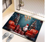 Bath Mat 40X60Cm Red Gift Box Super Absorbent Non Slip Bathroom Mat Quick-Drying Kitchen Door Mats Washable,Simple Kitchen Door Mats,For Home, Bedroom, Bathroom,Toilet