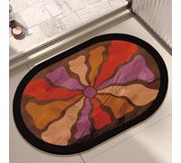 Bath Mat 40X60Cm Red Purple Super Absorbent Non Slip Bathroom Mat Quick-Drying Kitchen Door Mats Washable,Simple Kitchen Door Mats,For Home, Bedroom, Bathroom,Toilet