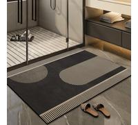 Bath Mat 50x80CM Dark Gray Diatomite Stone Absorbent and Non-Slip | Super Absorbent and Non-Slip anti mould Bathroom Mat,diatomite stone quick dry,shower mat ,bathroom rug