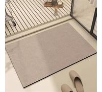 Bath Mat 60x90cm, Quick Dry Bathroom Mat, Fast Absorption Bath Mats for Bathroom Accessories, Non-Slip Thin Rug Bathmat Bath Matt Floor Washable Carpet for Toilet Shower Kitchen Decor Monochrome 5-640