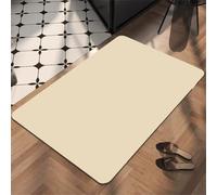 Bath Mat 60x90cm, Quick Dry Bathroom Mat, Fast Absorption Bath Mats for Bathroom Accessories, Non-Slip Rug Bathmat Bath Matt Floor Washable Carpet for Toilet Shower Kitchen Decor Solid Colors 5-175