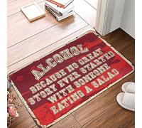 Bath Mat Because No Great Story Ever Started With Someone Eating A Salad,