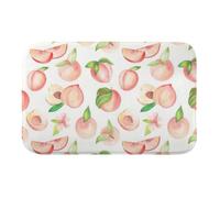 Bath Mat Blush Colour Sliced Peach 45 X 75 cm Large Bath Mat Fast Drying Bathroom Kitchen Bathroom Accessory Rug Restroom Living Room Bedroom Kitchen Entryway Decor