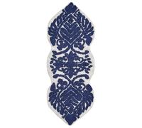 Bath Mat CANBAR Navy Blue 150 x 60 cm Cotton
