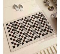 Bath Mat Classic 60x90cm Bathroom Bath Mats Non Slip Shower Mat Super Absorbent Water Bathroom Rug, Soft, Quick Dry, Washable Door Carpet Floor Rugs for Home, Kitchen, Toilet, Bedroom, Doormat 6-88